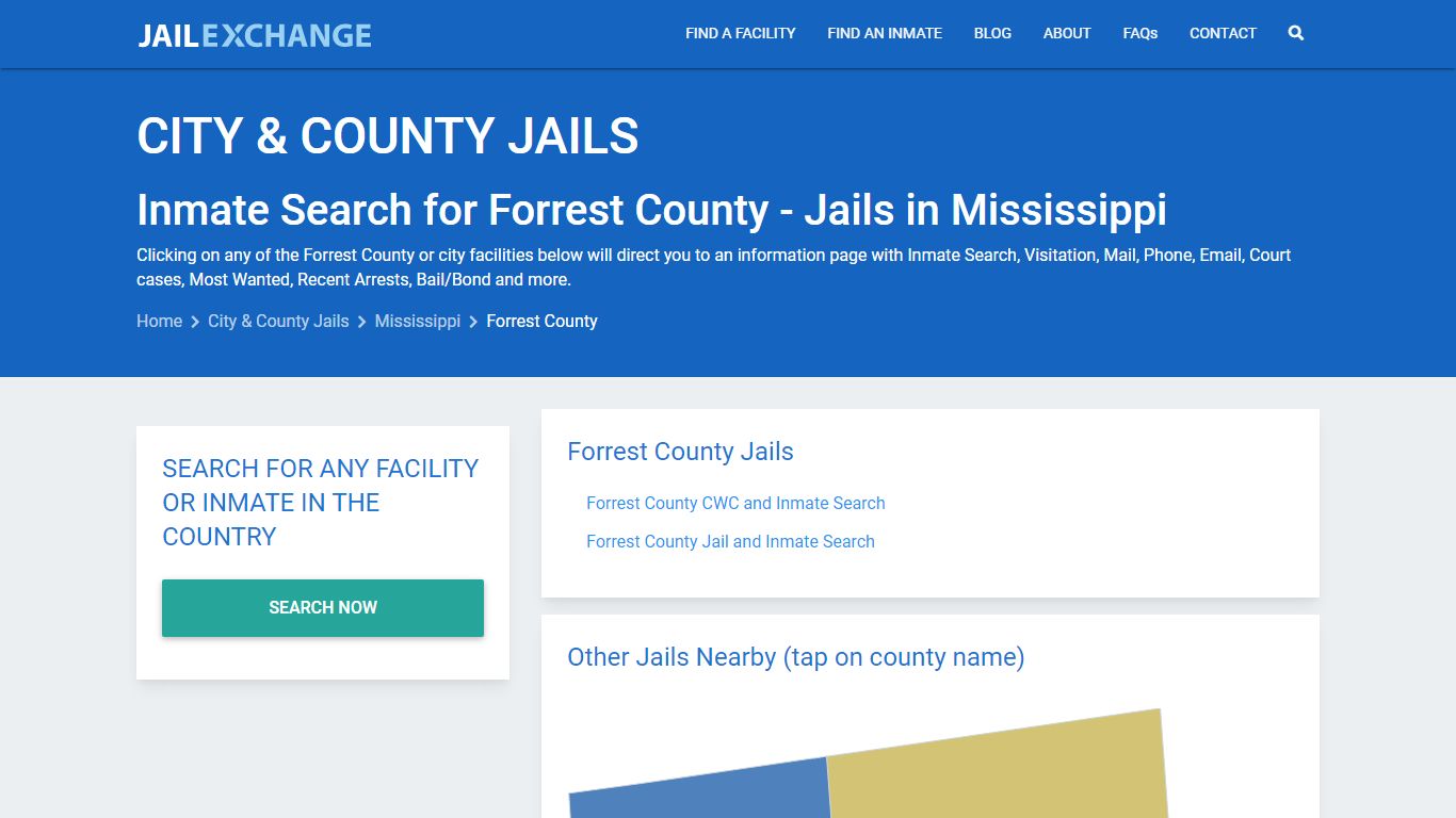 Inmate Search for Forrest County | Jails in Mississippi - Jail Exchange